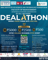 DEALATHON 2026 Inter College Business Pitch Event Poster